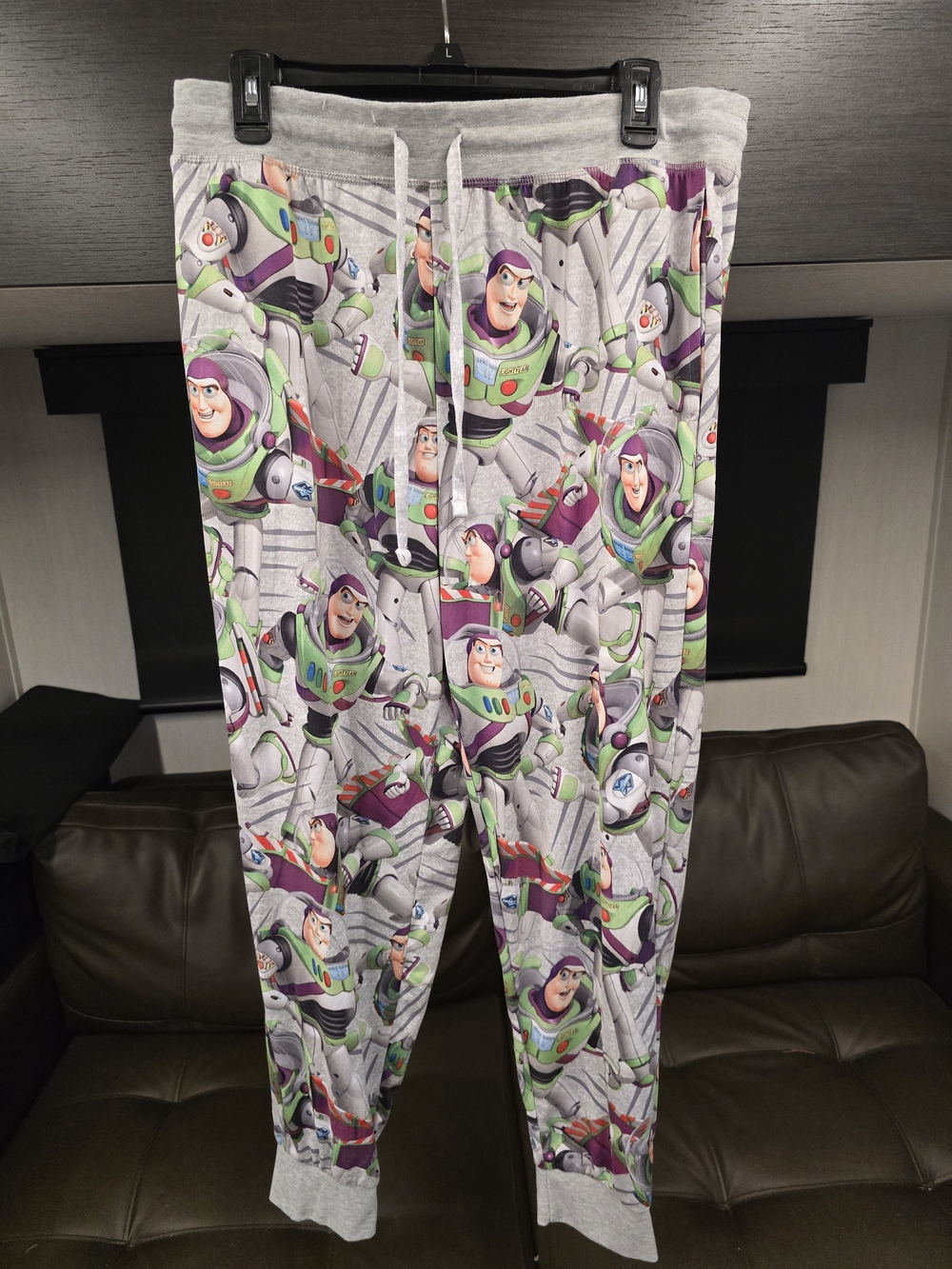 Disney Buzz Lightyear Allover Print Joggers - Size L
